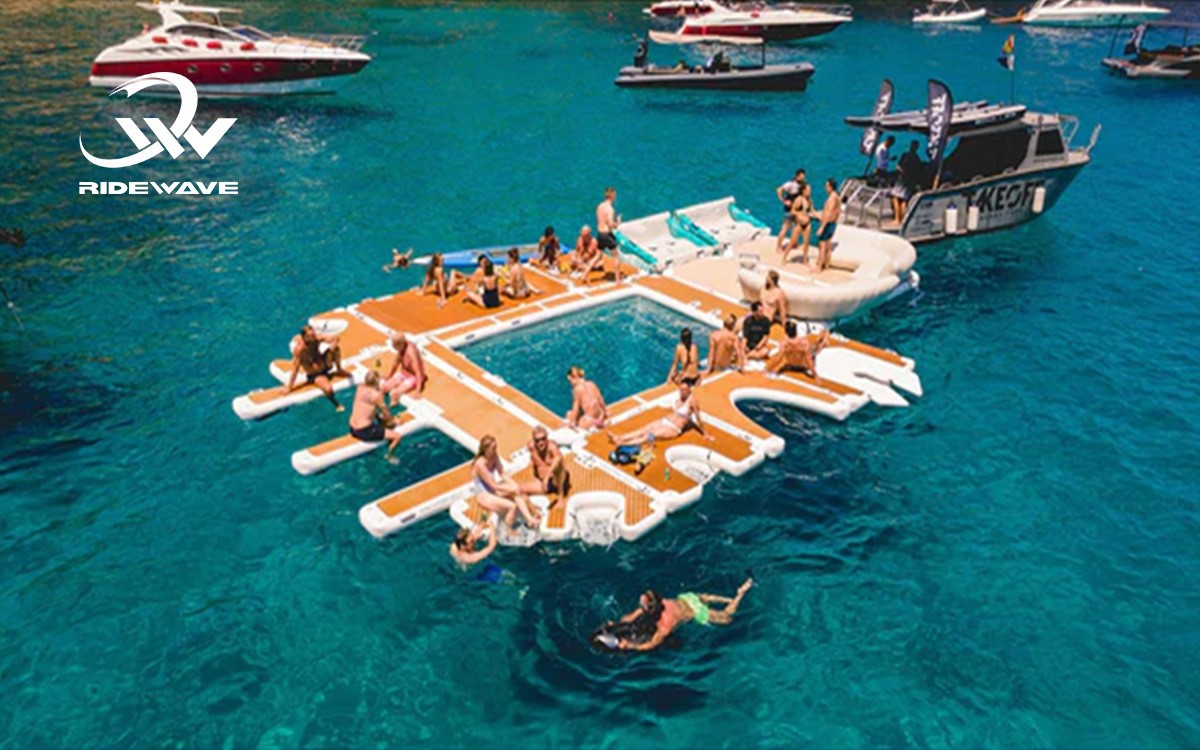 inflatable water dock