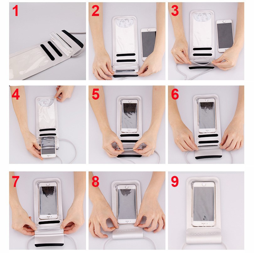 SUP mobile phone waterproof bag How to operate