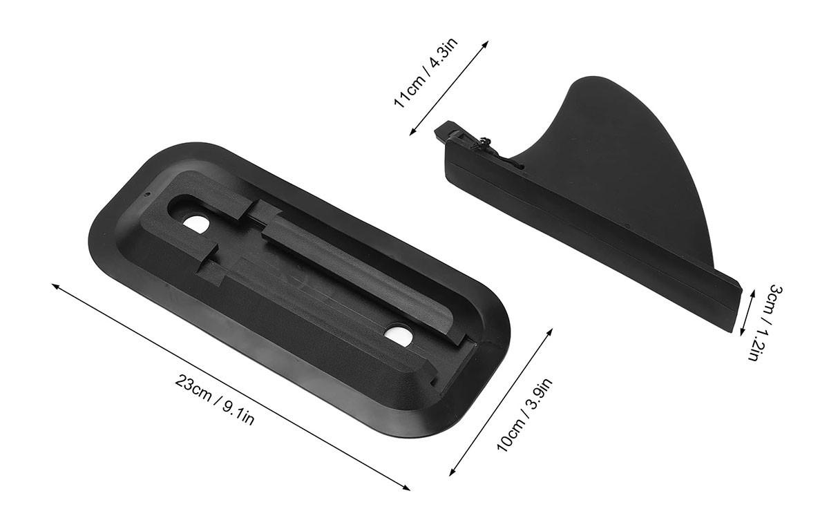 paddle board side fins