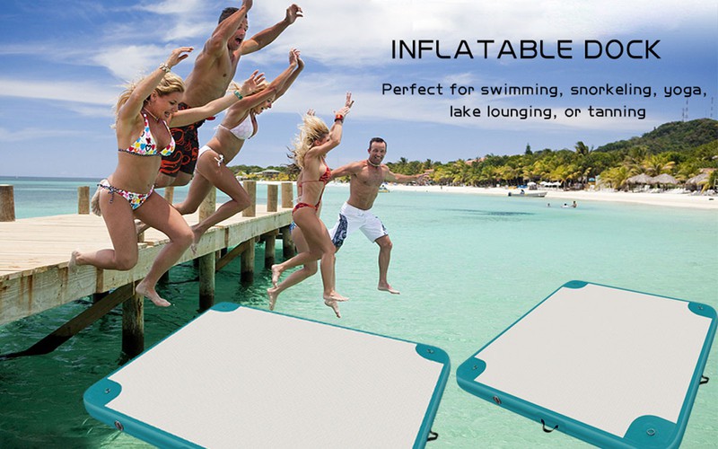 Inflatable platform for water 2