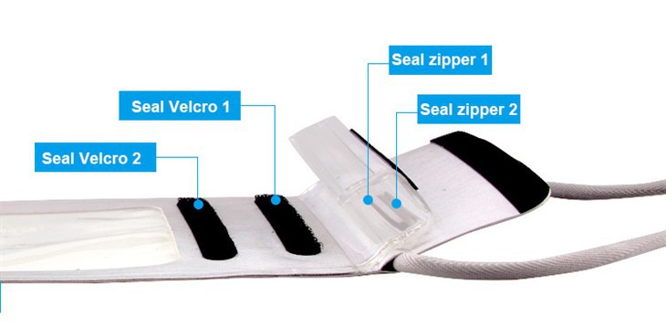 Mobile phone waterproof bag details
